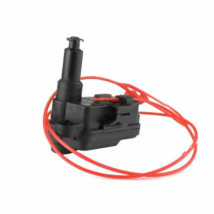 Fuel Cap Release Lock Actuator Replacement For Audi Vehicles - black plastic actuator with red wiring for easy fuel cap release replacement
