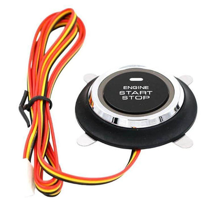 12V Universal Car Start Button With One Key Start For Easy Car Start - compact push-button ignition with silicone key and wiring for 12V vehicles