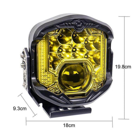 7 Inch LED Headlight For Vehicles Everyday Driving Light rugged 7-inch LED headlight module, plug-and-play, IP67 waterproof for pickups SUVs boats