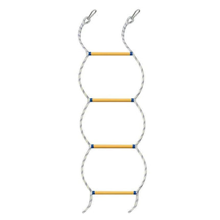 Resin Training Rope Ladder For Boat Climbing 1m Everyday Use – 4-step UV-resistant resin rungs and heavy-duty rope for easy boat re-entry