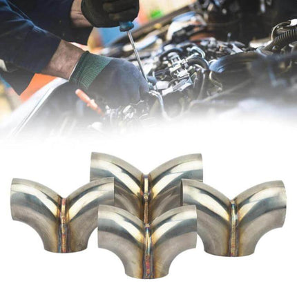Y-Type Three-Way Exhaust Pipe Connector 51/57/63/76mm 304 stainless steel triple junction for custom car SUV motorcycle exhausts