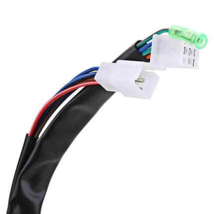 Retro Motorcycle Odometer For Honda And Suzuki Motorcycles wiring harness with white connectors and colored wires for CG125 GN125 dashboard replacement