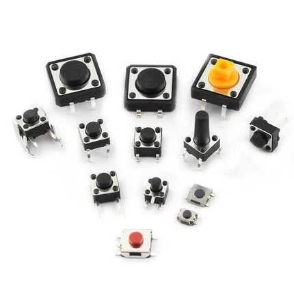 Car Button Micro Tactile Switch Set 125 Pieces For Repairs - assortment of 25 sizes tactile push-button switches for electronics repair