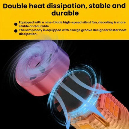 Automotive LED Turn Signal Light With Fan For Cars - durable aluminum housing, high-speed fan for double heat dissipation and stable operation