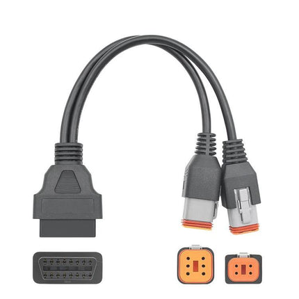 Harley Davidson Cable Adapter for Everyday Motorcycle Rides - OBDII diagnostic cable adapter for Harley bikes, easy on-road troubleshooting and maintenance