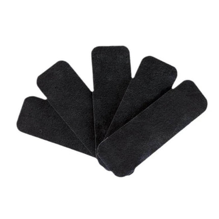 5 Pcs Activated Carbon Fan Blade Filter With Adhesive For Cleaner Air — black adhesive activated carbon cotton fan blade filters, 5-pack