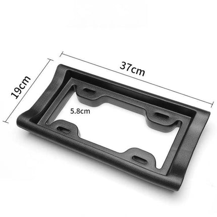 Durable EVA License Plate Frame for Everyday Car Protection black EVA plate frame 37x19cm prevents scratches and impacts