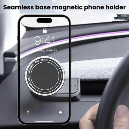 Phone Holder Dashboard Mount For Everyday In Car Use - magnetic rubidium ring mount on dashboard for secure one-handed phone access and navigation
