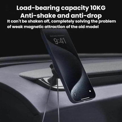 Phone Holder Dashboard Mount For Everyday In Car Use - magnetic rubidium ring mount on dashboard holding phone securely, anti-shake anti-drop, one-handed access