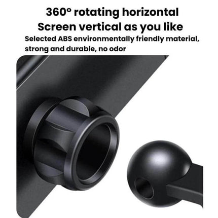 Phone Holder Dashboard Mount For Everyday In Car Use - black 360° rotating magnetic dashboard mount with rubidium ring for one-handed phone access