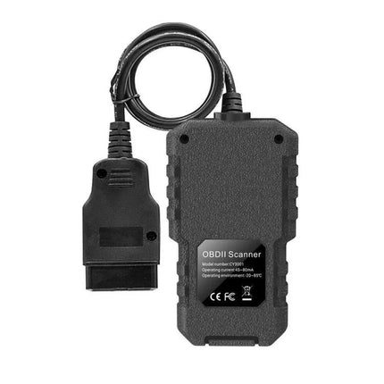 Car Diagnostic Device for Everyday Driving Safety - compact OBDII scanner with cable for checking fault codes and real-time vehicle data