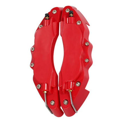 Brake Caliper Cover Kit High Temperature ABS Multi Color Set - red ABS brake caliper covers with heat-resistant adhesive, dust protection, easy install
