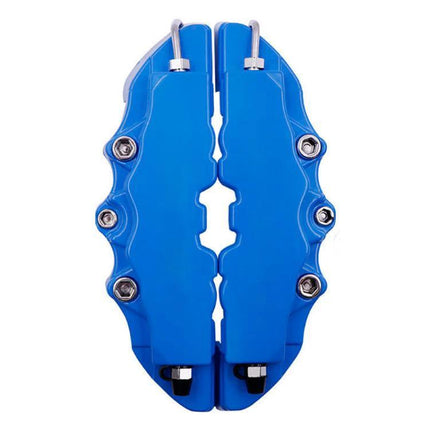 Brake Caliper Cover Kit High Temperature ABS Multi Color Set - blue ABS caliper covers with heat-resistant adhesive, bolt-look accents, easy install, dust protection