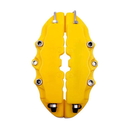 Brake Caliper Cover Kit High Temperature ABS Multi Color Set - yellow ABS caliper covers with heat‑resistant adhesive, dust protection and simple installation
