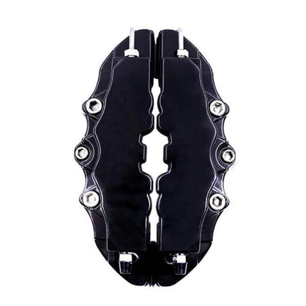 Brake Caliper Cover Kit High Temperature ABS Multi Color Set black ABS caliper covers with heat‑resistant adhesive, dust protection and easy install