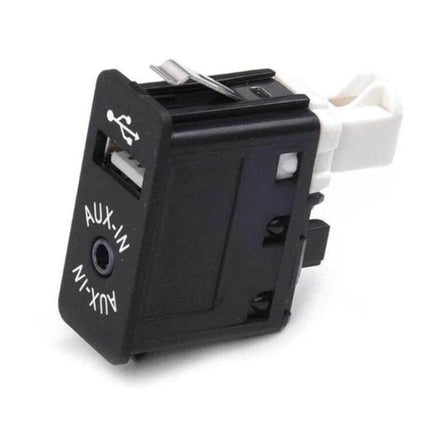 BMW AUX USB Input Socket Switch For Central Console Replacement - black AUX-IN USB socket replacement part for BMW central console