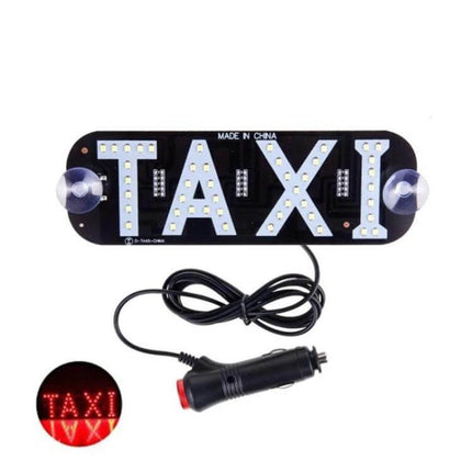 Taxi Indicator Light For Vehicles Roof Lamp With USB Port compact LED roof taxi sign with USB and cigarette lighter plug, on/off switch, 19x6.3cm