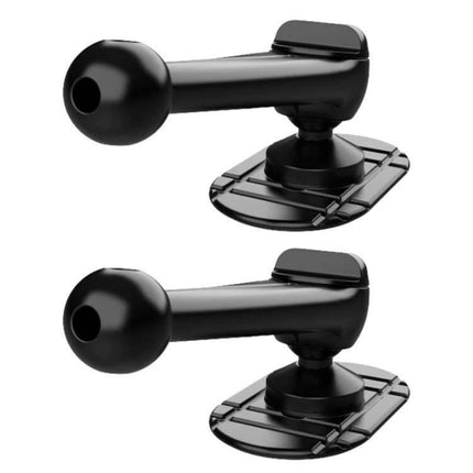 Snail-Shaped Adhesive Car Phone Mount Base (2-Pack) black compact dashboard mounts for portrait or landscape use