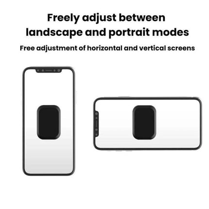 Magnetic Car Phone Mount Head 17mm Ball Joint For Easy Viewing - shows phone in portrait and landscape using 17mm ball joint and magnetic six-magnet head