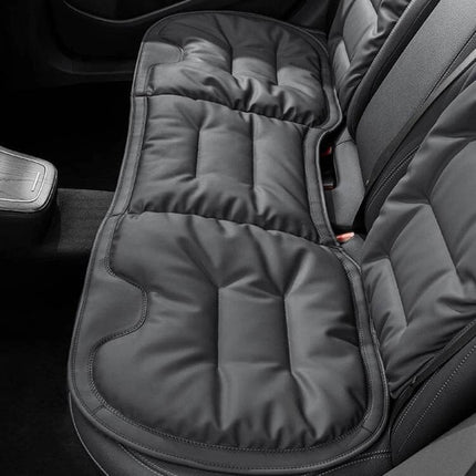 Car Seat Cushion Non Slip For Front And Rear Seats - padded non-slip rear seat protector with plum blossom buckle, tool-free install, pet- and kid-friendly