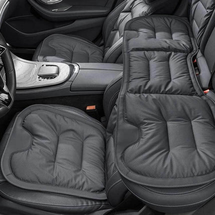 Car Seat Cushion Non Slip For Front And Rear Seats - padded non-slip Nappa protector set for front and rear seats, easy buckle installation