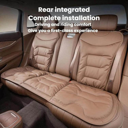 Car Seat Cushion Non Slip For Front And Rear Seats brown rear integrated non-slip Nappa cushion protecting upholstery and providing supportive padding