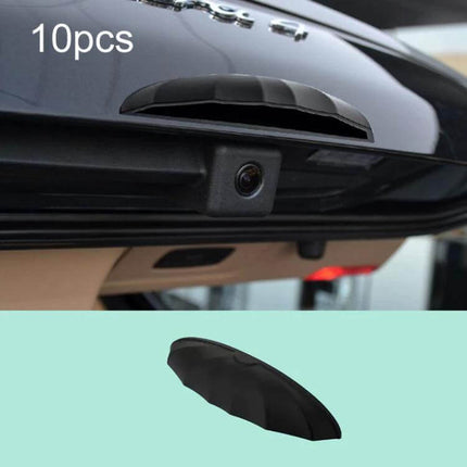 Silicone Rain Shield for Car Reverse Cameras, 10 Pack - black silicone cover protecting rear camera from rain to maintain clear reversing visibility