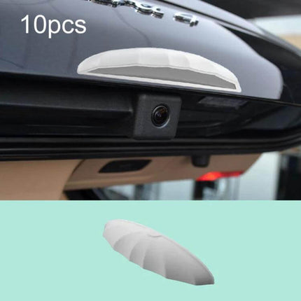 Silicone Rain Shield for Car Reverse Cameras, 10 Pack - soft silicone visor protects rear camera from rain to maintain clear reversing visibility