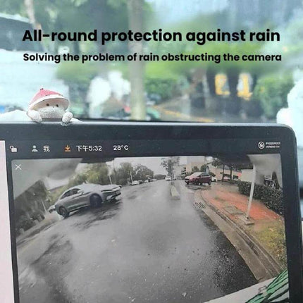 Silicone Rain Shield for Car Reverse Cameras, 10 Pack protecting rearview camera display from rain for clearer reversing in wet weather
