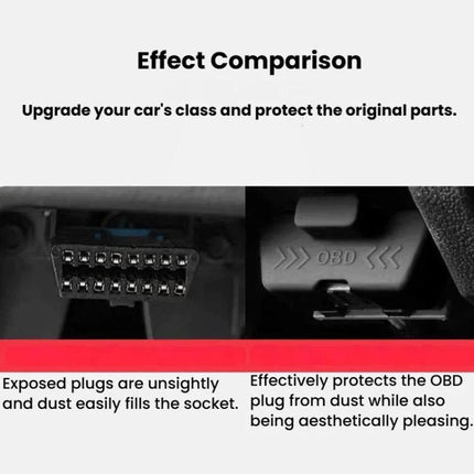 Keep Your Car's OBD Port Safe During Routine Maintenance silicone OBD port cover protects connector from dust and debris with ergonomic handle
