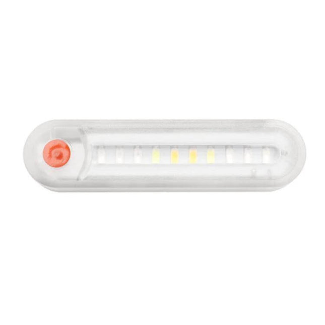 Solar-Powered Car Warning Taillights, Self-Adhesive ABS LED strip with solar panel and peel-and-stick backing for improved roadside visibility