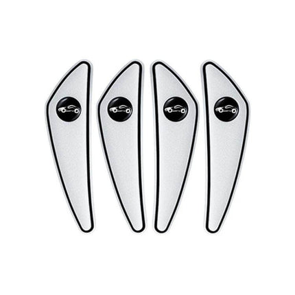 Set of 4 Car Door and Mirror Anti-Scratch Protectors PVC guards for parking dings and mirror scrapes, durable removable protection