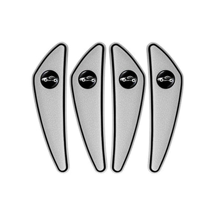Set of 4 Car Door and Mirror Anti-Scratch Protectors PVC guards for parking dings and mirror scrapes, removable residue-free protection