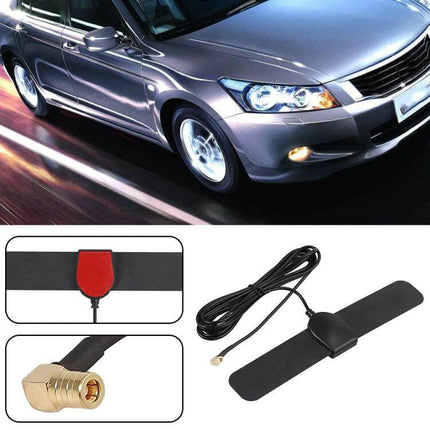 DAB+ Hidden Patch Antenna for European Digital Radio - self-adhesive car/home DAB FM DAB+ antenna with cable and SMA connector