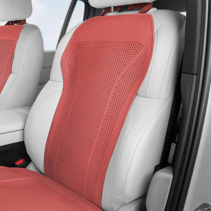 Breathable Car Seat Cushion For Everyday Comfort On The Go red ventilated seat cover protecting upholstery and promoting airflow during commutes