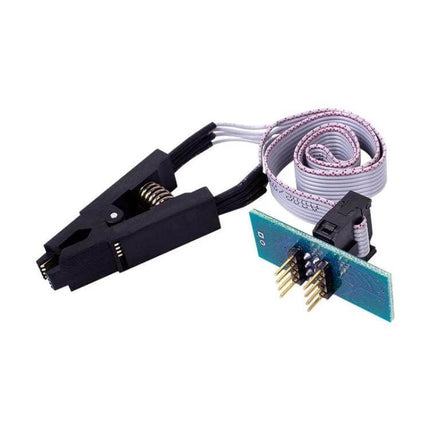 UPA USB Eeprom Adapter for Xprog ECU Programming with SOP8 showing SOP8 clip, ribbon cable and PCB connector