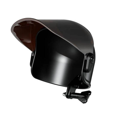 Bike Phone Mount Sun Visor For 4.7 To 7.2 Inch Phones - adjustable sunshade cap, fixed locking base, fits phones with cases, PC lens nylon construction