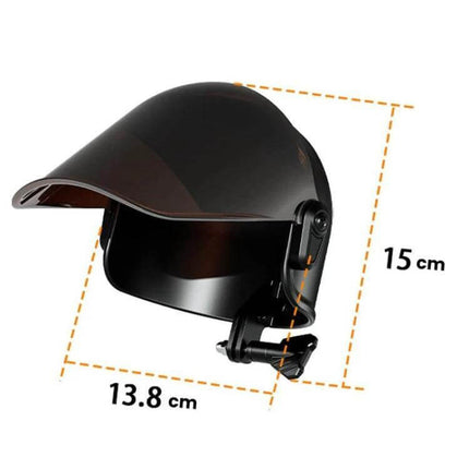 Bike Phone Mount Sun Visor For 4.7 To 7.2 Inch Phones – adjustable sunshade cap with fixed locking base, fits phones with or without case