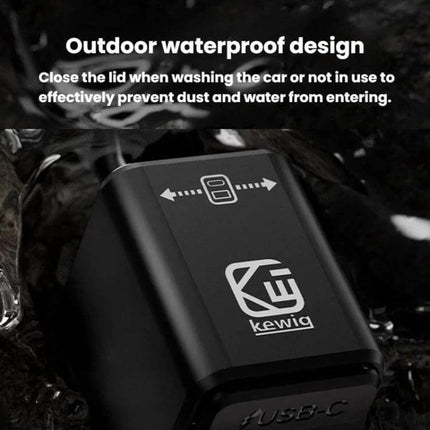 Motorcycle Dual-Way Phone Charger With Digital Display CNC aluminum waterproof outdoor design with LED readout and dual USB outputs