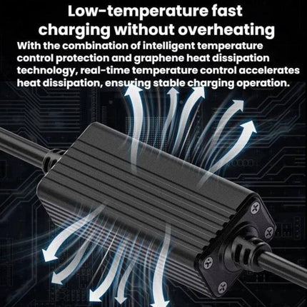 Motorcycle Dual-Way Phone Charger With Digital Display CNC aluminum alloy dual-output waterproof charger with LED temp control