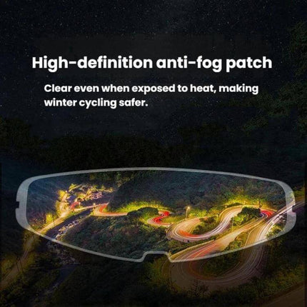 Motorcycle Helmet Anti-Fog Sticker 10.5x30cm For Clear Visibility - high-definition anti-fog patch for clear winter riding and long-lasting adhesive film