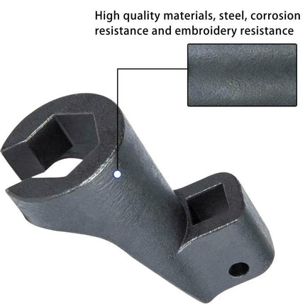 Handy Accessory for Routine Truck Maintenance Tasks 19mm high-pressure fuel line socket wrench for Detroit DD13 DD15 DD16, 45# steel durability