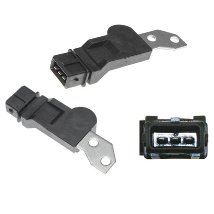 Camshaft Position Sensor For Chevrolet Aveo And Daewoo Kalos - OE 96253544 964347802 black plastic sensor with metal mounting bracket