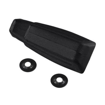Seatbelt Hooks For Mitsubishi Pajero Replacement Kit – black direct-replacement seatbelt hook set with mounting washers