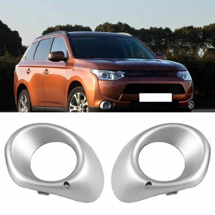 Outlander Fog Light Bezel Replacement Left Vehicle Accessory silver left fog light bezel for Mitsubishi Outlander 2013-2015 OE fit