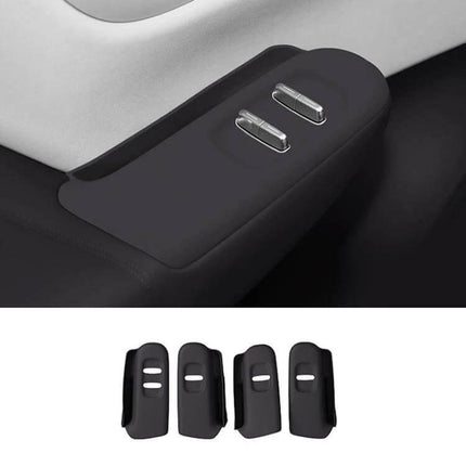 Leapmotor B10 Left-Hand Drive Car Glass Lift Panel Anti-Slip Pad silicone anti-slip pad protecting glass lift area, expands storage for keys/phone, tool-free install