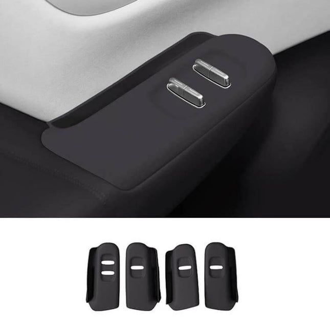 Leapmotor B10 Left-Hand Drive Car Glass Lift Panel Anti-Slip Pad silicone anti-slip pad protecting glass lift area, expands storage for keys/phone, tool-free install