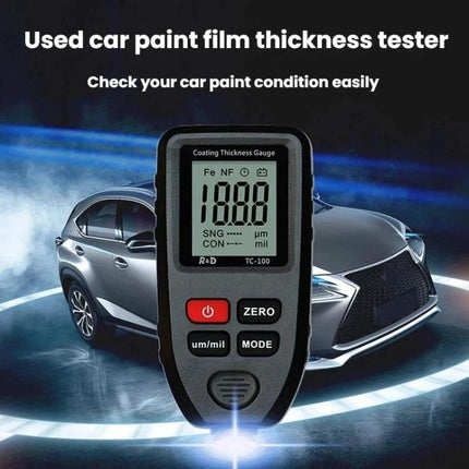 R&D Instruments Coating Thickness Gauge for Automotive Measurements — handheld paint thickness meter for inspecting vehicle paint and repairs