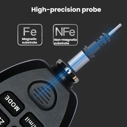 R&D Instruments Coating Thickness Gauge for Automotive Measurements high-precision probe measuring Fe and NFe substrates