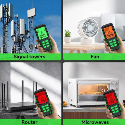 R&D Instruments Rechargeable Electromagnetic Radiation Detector for Home Use measuring RF near signal towers, fan, router, microwaves